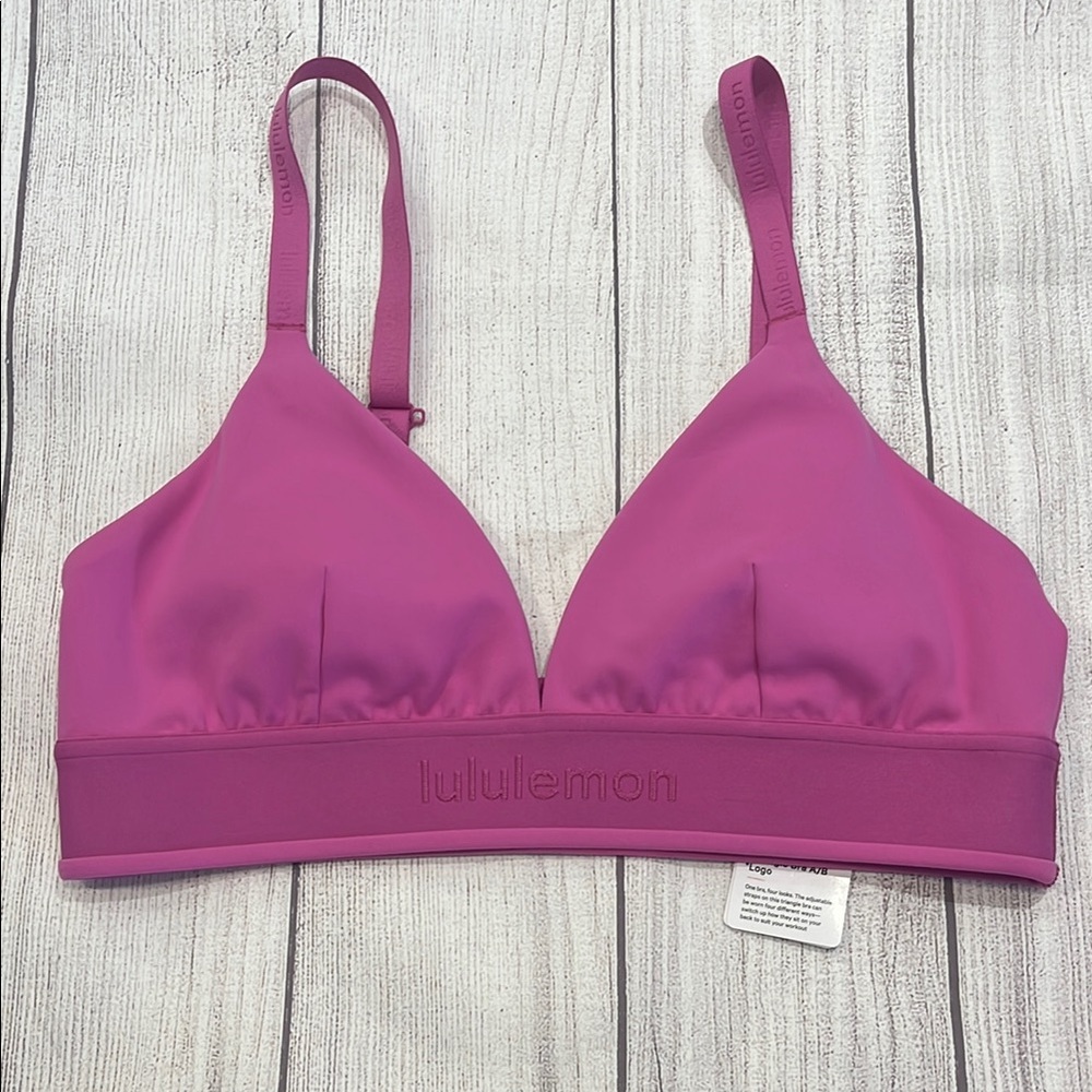 Lululemon License to Train Triangle Bra Light Support, A/B Cup Pow Pink Tone
